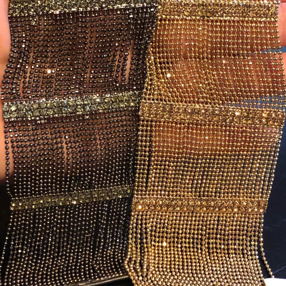 🌴5/$20 rhinestone beaded cuff bracelets🌴